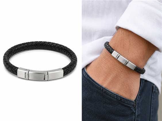 Pulsera Fossil Hombre in Cuero JF02472040 - JF02472040